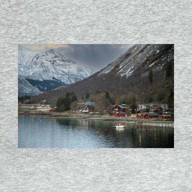 Norwegian Fjord in Winter by Memories4you